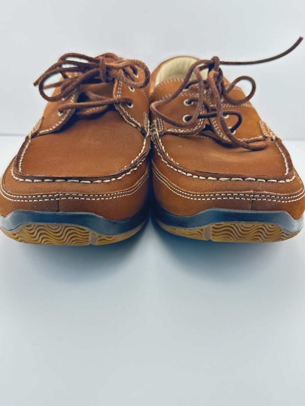 TIMBERLAND EARTHKEEPERS CUPSOLE BROWN SUEDE LEATHER MEN'S MOCCASIN SIZE 13 W - Picture 6 of 12